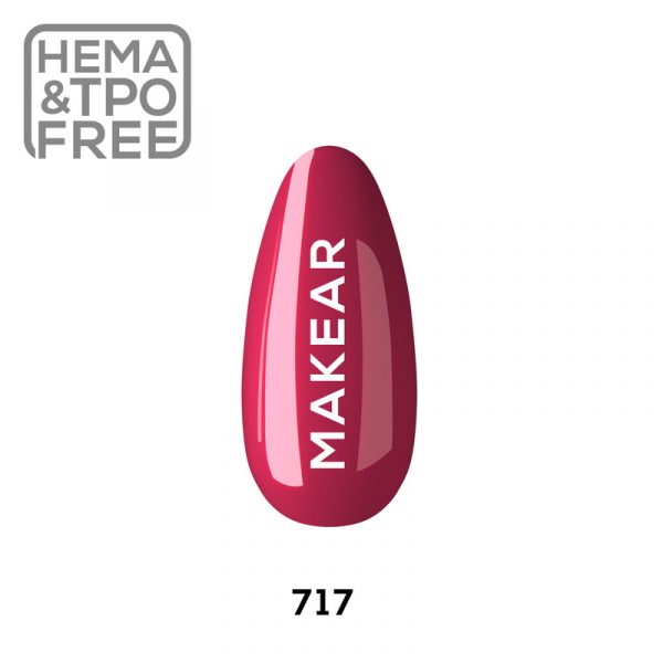 Makear gel polish 717 on nail