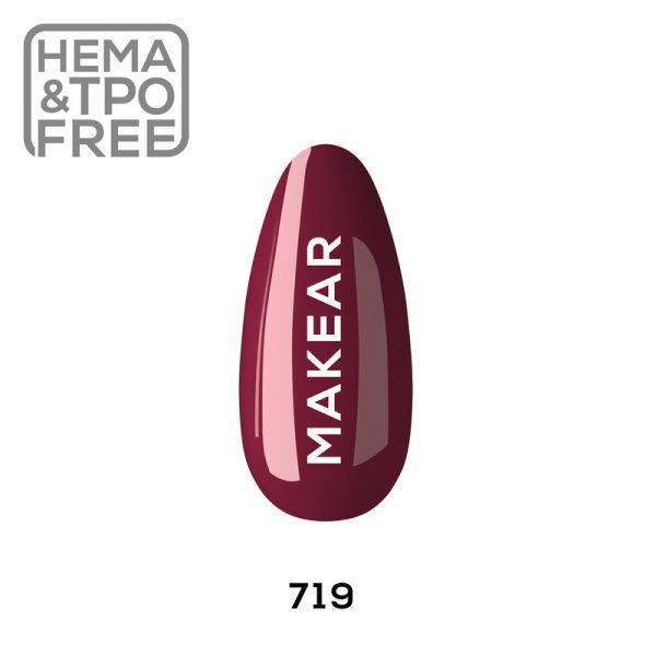 Makear gel polish 719 on nail