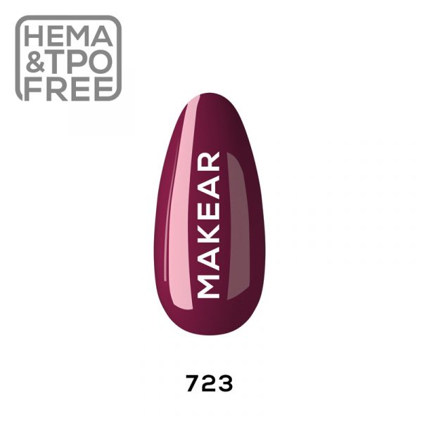 Makear gel polish 723 on nail