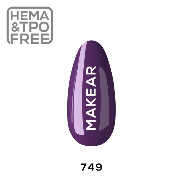 Makear gel polish 749 on nail