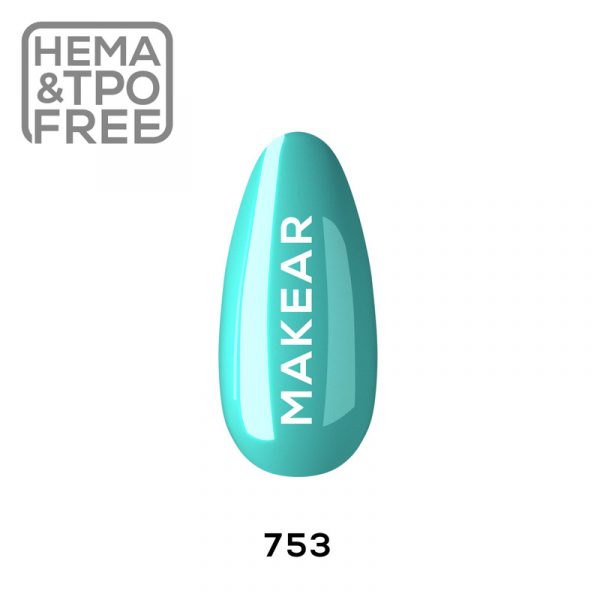 Makear gel polish 753 on nail