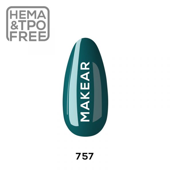 Makear gel polish 757 on nail