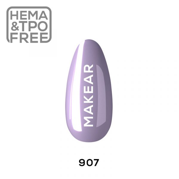 Makear gel polish 907 on nail