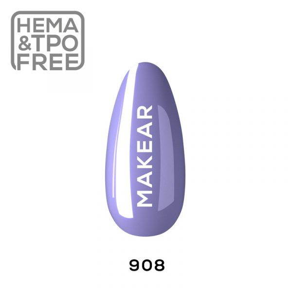 Makear gel polish 908 on nail