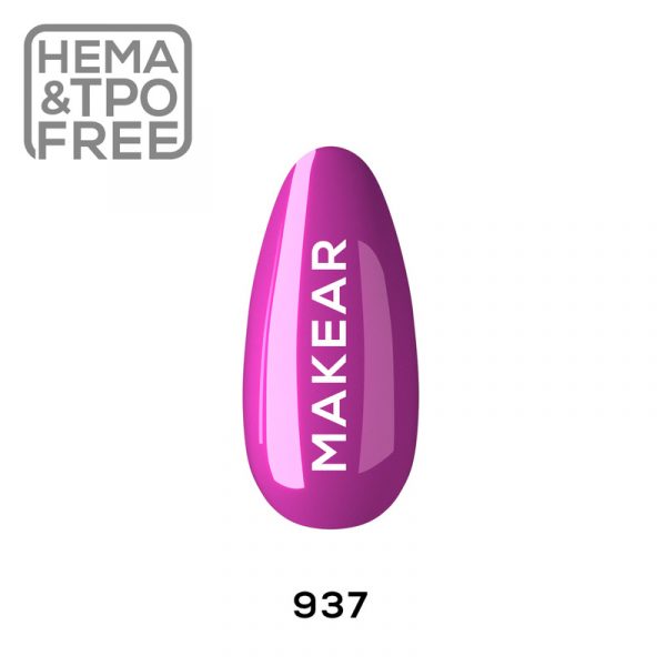 Makear gel polish 937 on nail