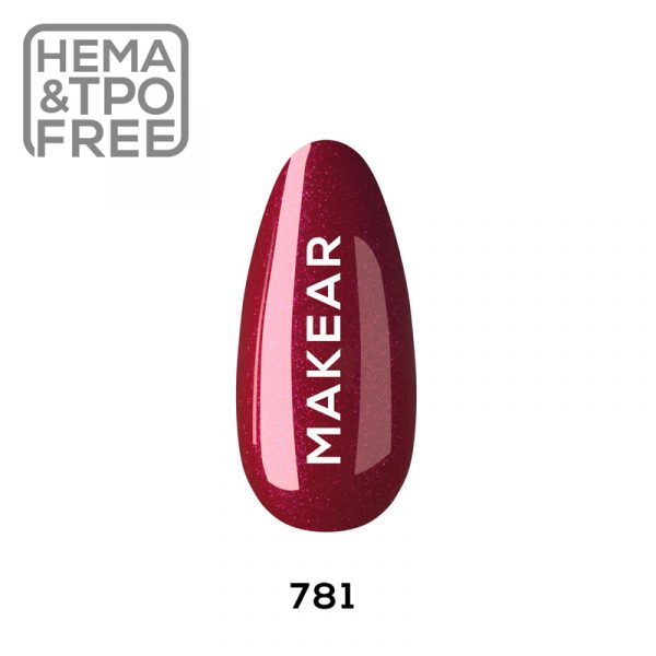 Makear gel polish 781 on tip