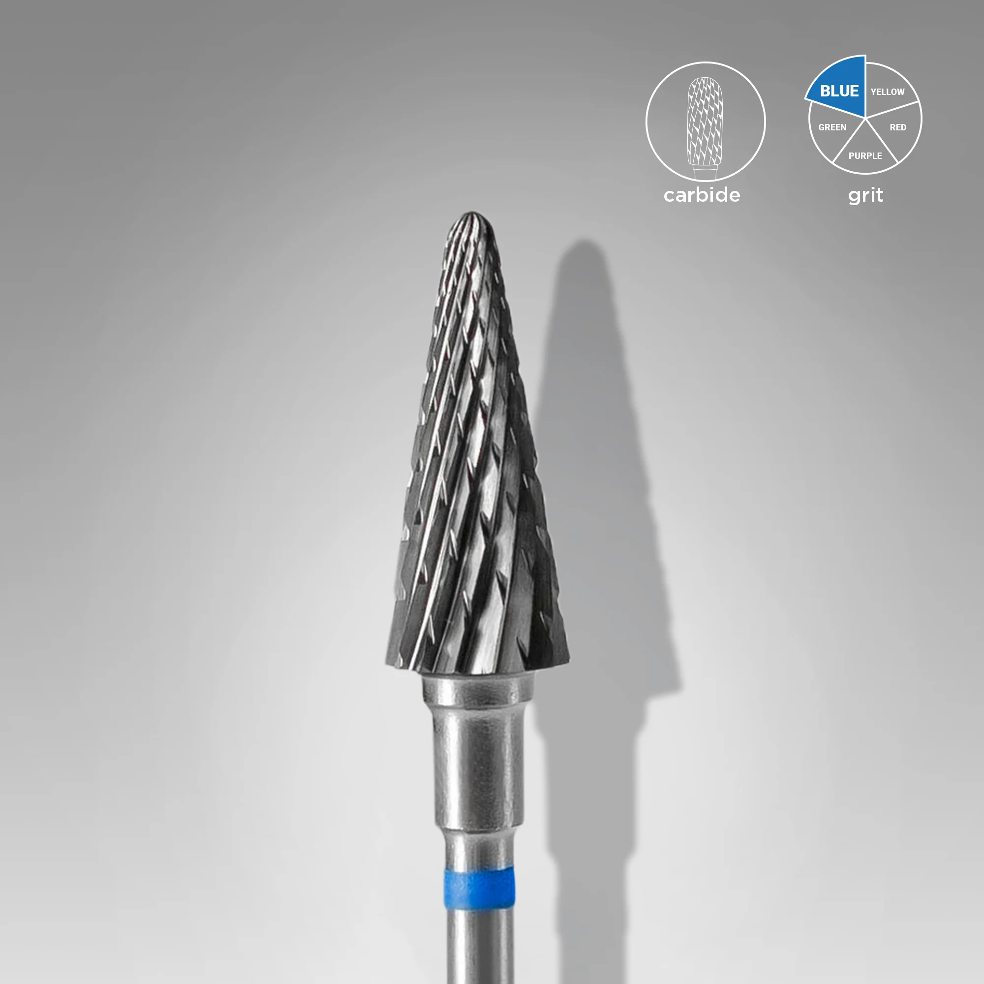 Stalex Pro Carbide Nail Drill Bit Cone Blue EXPERT