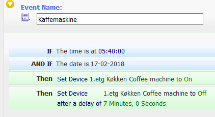 Kaffemaskine Event