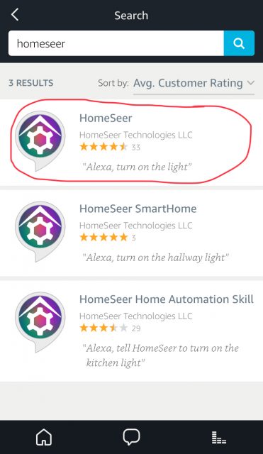 alexa homeseer