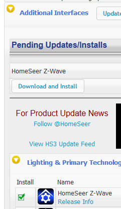 Install Z-Wave Plugin HomeSeer