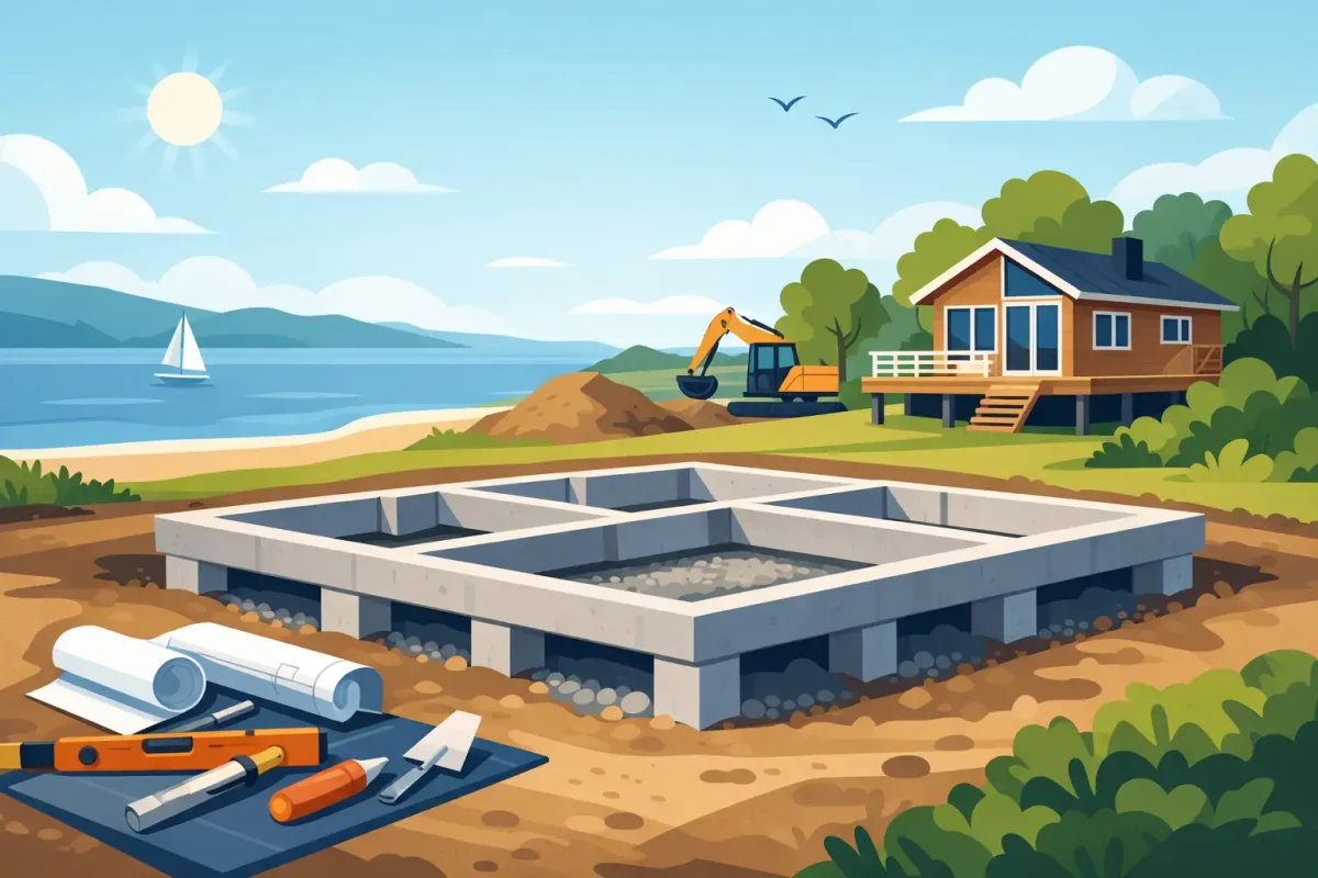 Pris på fundament til sommerhus