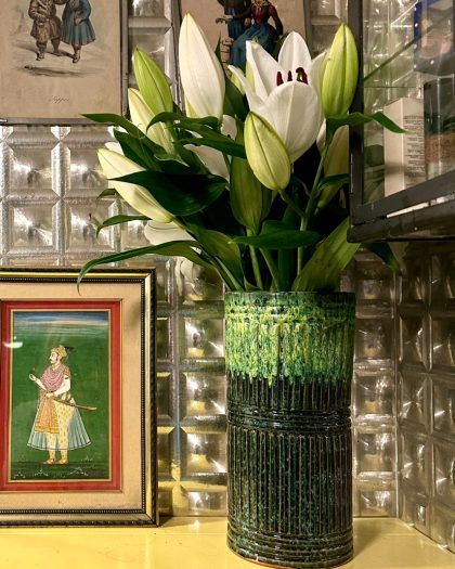 Stor grøn Marokkansk vase