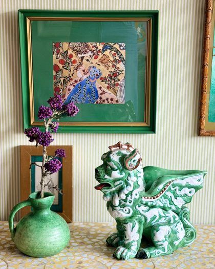 Bordallo Pinheiro Foo Dog-figur