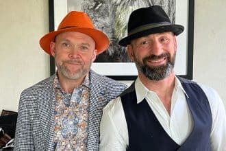 Werner Björklang och Paolo Roberto, vid inspelningen av Paolos Podcast