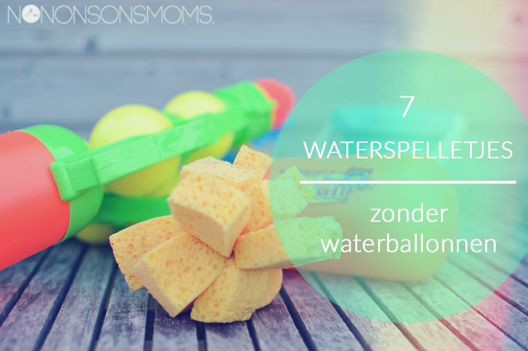 7 waterspelletjes zonder waterballonnen