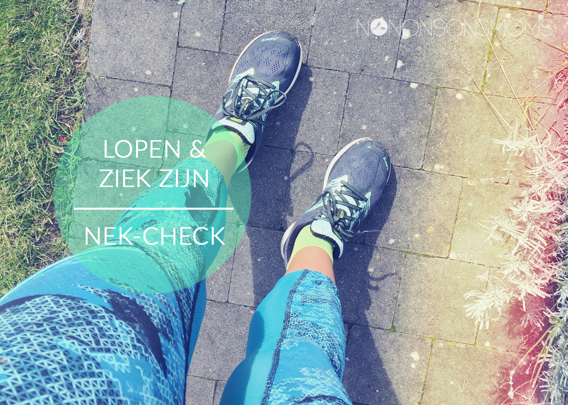 nek-check, lopen, hardlopen, sporten en ziek zijn