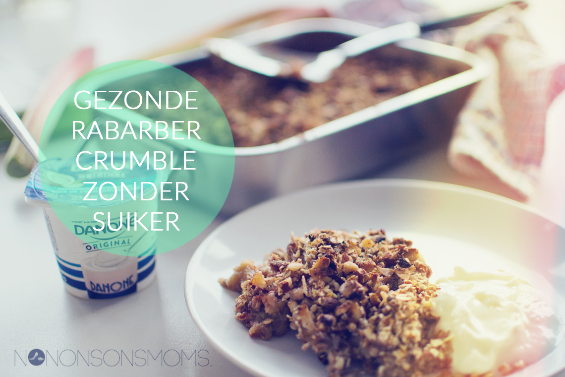 gezonde rabarbercrumble zonder suiker