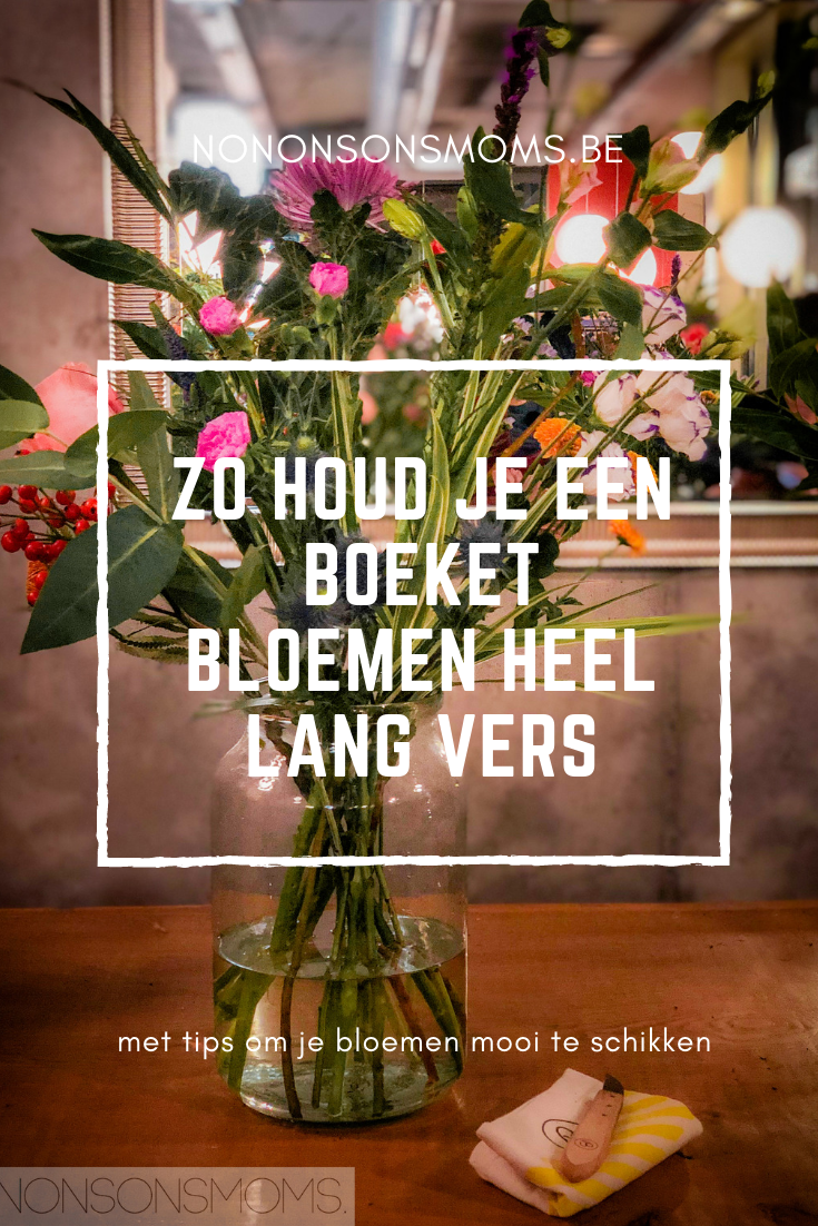 zo houd je een boeket bloemen heel lang vers - bloomon