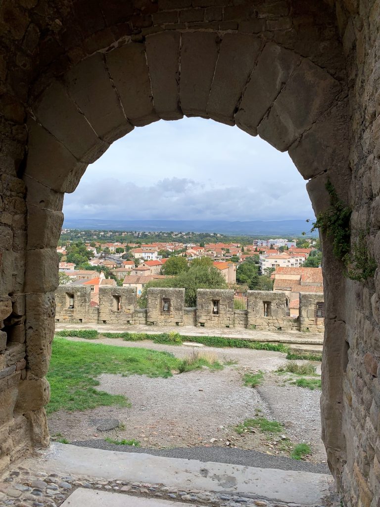 Uitzicht vanaf de omwalling van Carcassonne