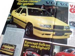 Tidningen Bilsport nr 7/94 med Volvo 850 Turbo Plus 5 (senare T-5R) från premiärvisningen i Geneve 1994. Bilen på bilden är PDY444 som i dag ägs av entusiasten Ulf Thorén.