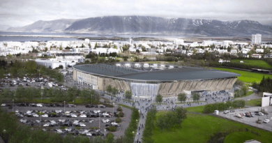 Icelands new national football arena Laugardalsvöllur