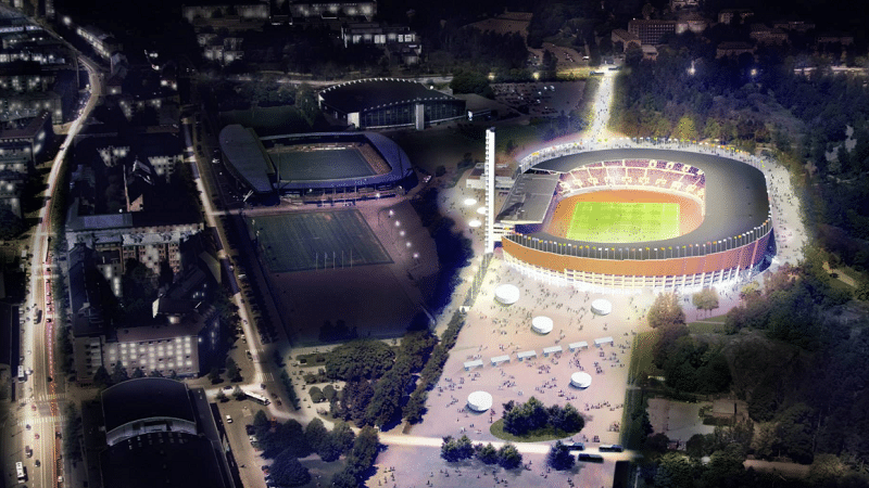 Olympiastadion Helsinki renovations 2019