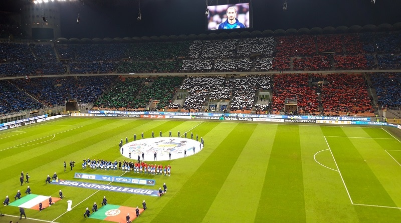 Italia-Portugal 0-0 San Siro tifo