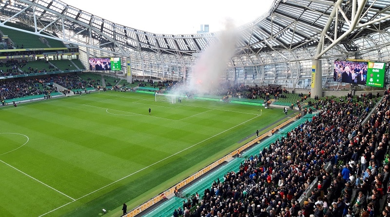 Dundal fans at the FAI Cup final 2019