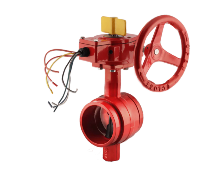 NSBU G Grooved butterfly valve with supervisory switch FM approved Nordic Valves 3