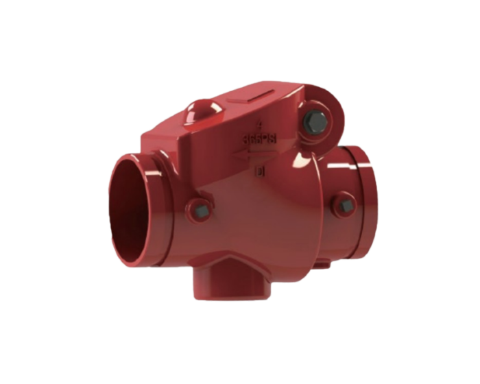 NSC GP Grooved fire protection type swing check valve FM approved Nordic Valves