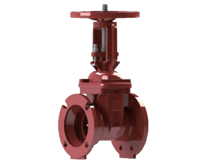 NSG OSY FJ Flanged x Mechanical Joint OSY fire protection type gate valve FM approved Nordic Valves