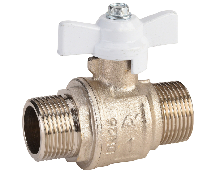 Nordic Valves Ball valves Brass - Cast iron - PVC 502 - Degreased brass ball valve with white handle