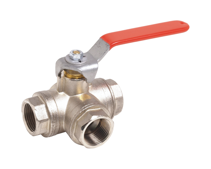 Nordic Valves Ball valves Brass - Cast iron - PVC 513 - Brass ball valve 3 ways in L female BSP