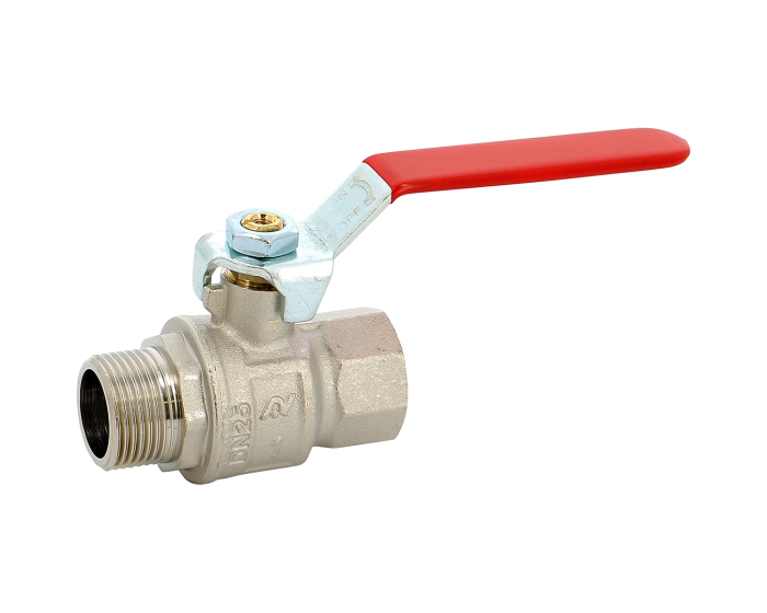Nordic Valves Ball valves Brass - Cast iron - PVC 527 - Industrial brass ball valve long male female threads red handle