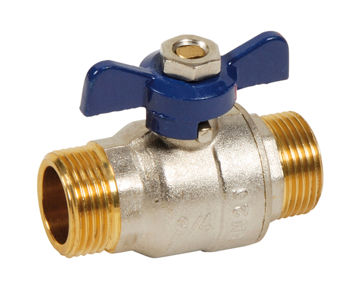 Nordic Valves Ball valves Brass - Cast iron - PVC 536 - Brass ball valve male male blue butterfly handle