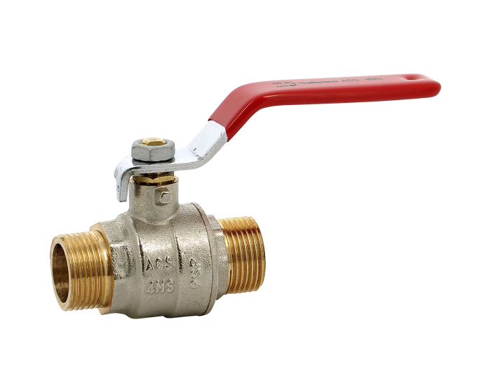 Nordic Valves Ball valves Brass - Cast iron - PVC 566 - Brass ball valve titrated 4MS lead free Ref+ male male red handle