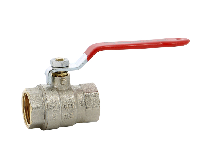 Nordic Valves Ball valves Brass - Cast iron - PVC 580 - Brass ball valve titled 4MS Building+ female female BSP red handle