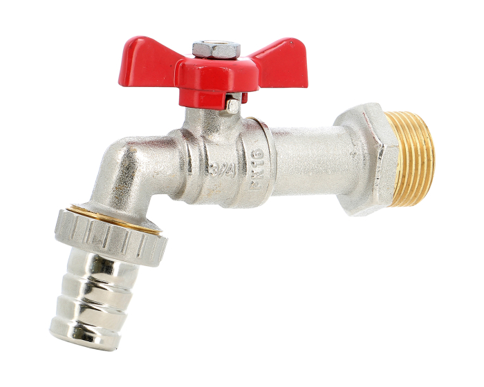 Nordic Valves Ball valves Brass - Cast iron - PVC 696 - ACS 4MS nickel-plated brass tap tap