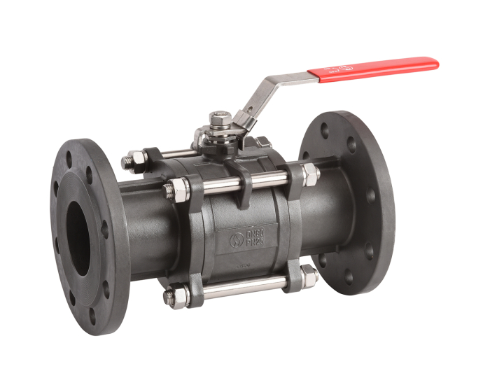 Nordic Valves Ball valves Steel - Stainless steel 730 - 3 piece ball valve with steel flanges