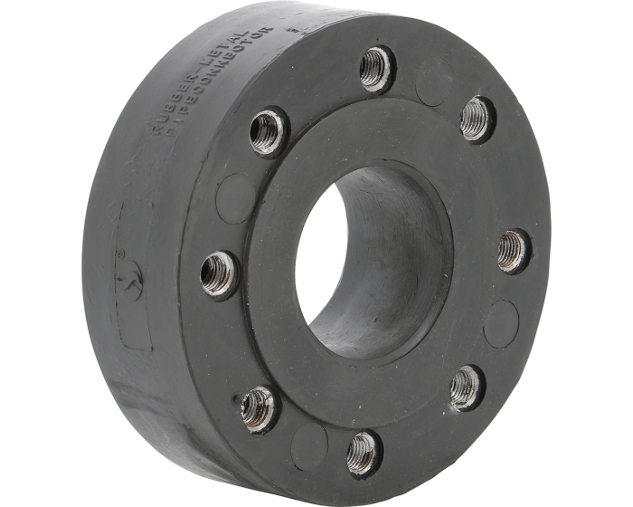 Nordic Valves Compensating sleeves 1509 - EPDM noise reduction sleeve with PN10 steel threaded inserts