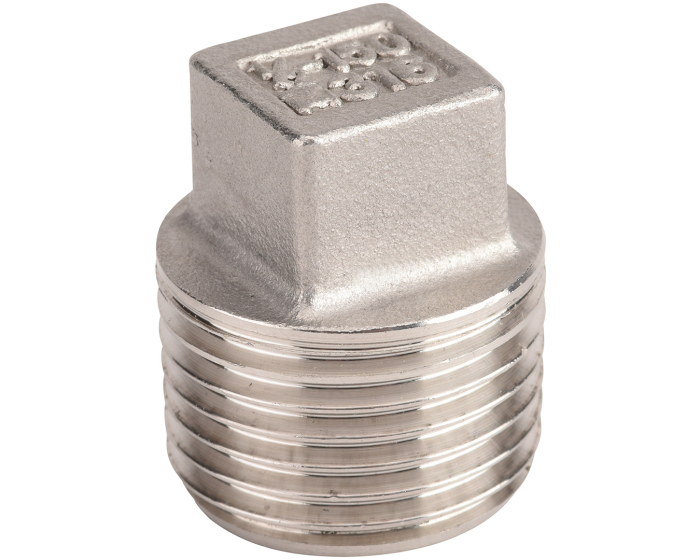 Nordic Valves Fittings 2020 - Stainless steel fitting male square head cap class150
