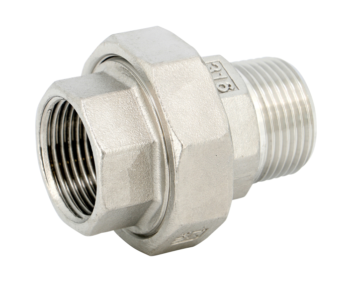Nordic Valves Fittings 2026 - Stainless steel union with male female conical seat