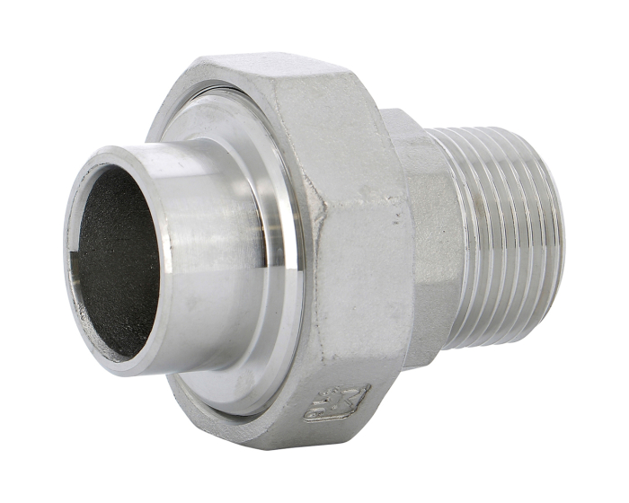 Nordic Valves Fittings 2027 - Butt Welding BW male conical seat stainless steel union