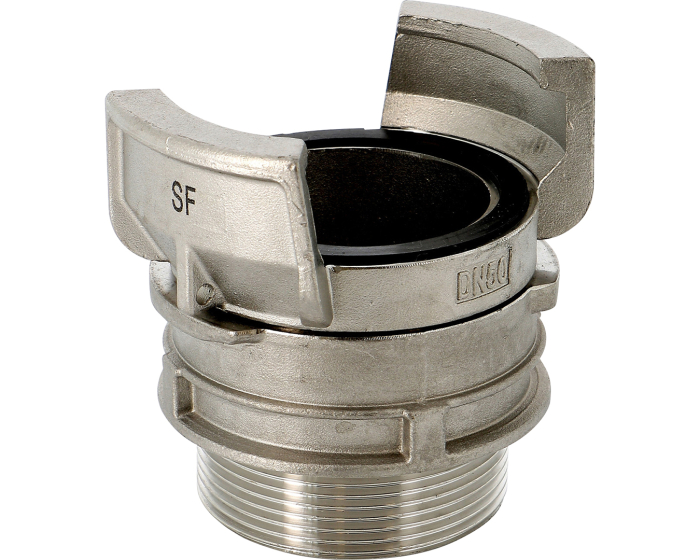 2423 Symmetrical Male Stainless Steel Fitting With Lock Nordic Valves   Nordic Valves Fittings 2423 Symmetrical Male Stainless Steel Fitting With Lock 