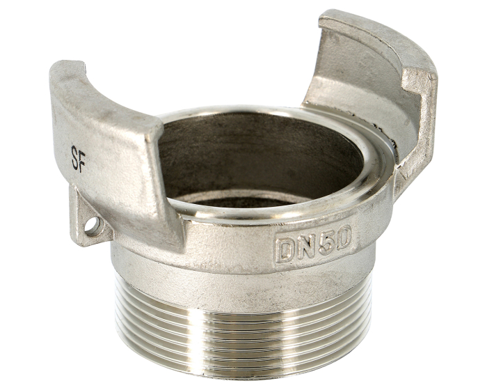 Nordic Valves Fittings 2425 - Symmetrical male stainless steel coupling without lock without joint