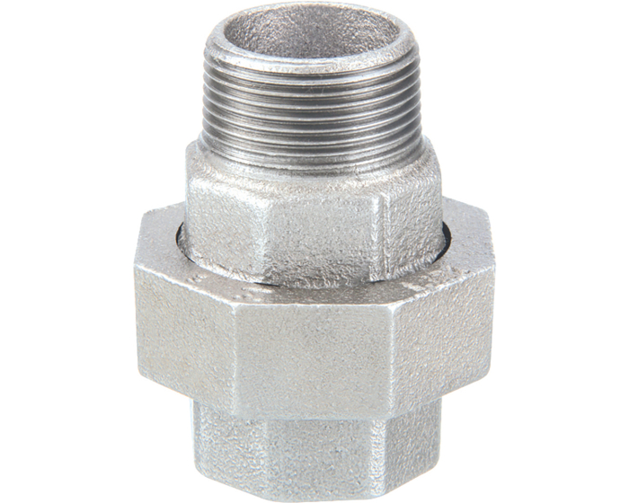 341G Malleable cast iron fitting male female union BSP galvanized