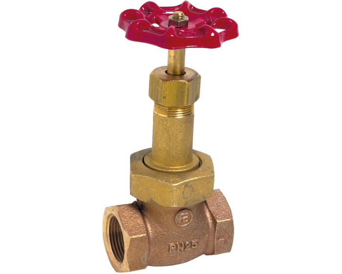 Nordic Valves Globe valves - Needle valves 454 - Bronze threaded globe valve with PTFE sealing union bonnet