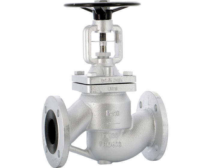 Nordic Valves Globe valves - Needle valves 476 - Cast iron globe valve with stainless steel bellows PN16/25