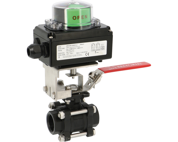 Nordic Valves Manual valves with limit switch box 1''1/4 + limit switch box
