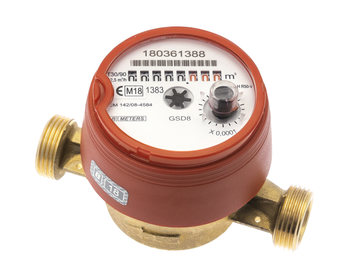 Nordic Valves Metering Smart Building Smart City 1702 - Sub-meter pre-equipped remote reading Mid R100 hot water 4MS